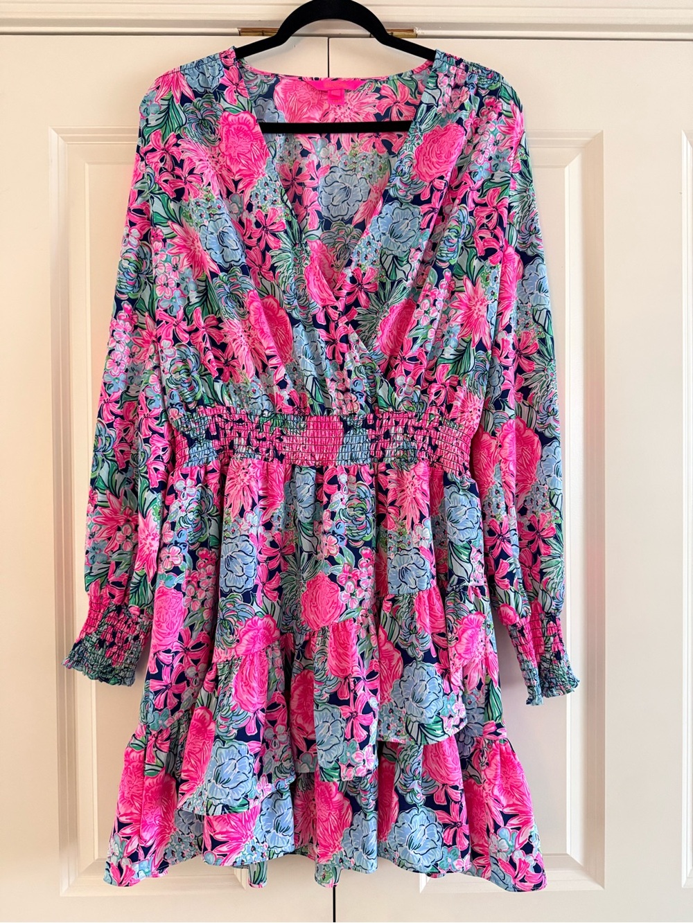 NWOT Lilly Pulitzer Size 14 Christiana Dress in Oyster Bay Navy